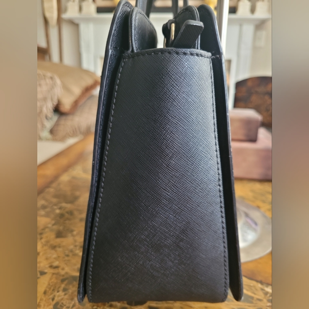 Kate Spade Black Leather Tote Bag - Picture 5 of 9